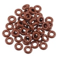 thumbnail image 1 of Universal O Ring Seal Gasket, Orings Seal Washer Replacement for Plumbing Repair for Cars Trucks, 6mm ID x 4mm CS, FKM Rubber, Brown, 50pcs, 1 of 6