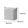 thumbnail image 3 of Tainini Totes Clothes Storage, Foldable Blanket Storage Bags, Storage Containers for Organizing Bedroom, Closet, Clothing, Comforter, Organization and Storage with Lids and Handle, 3 of 5