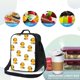 thumbnail image 4 of Disketp Cute Duck With Headphone Bolsa Térmica Estampada para Almuerzo, Lonchera para Hombres y Mujeres Adultos, 4 of 7
