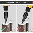 thumbnail image 4 of Splitter Bit Electric Bits Chop Splitting Tool C Splitters For Hand Stick(round), 4 of 5