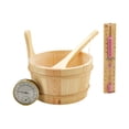 thumbnail image 3 of Cubo y cucharón de madera para sauna, accesorios de baño portátiles para hoteles, spas domésticos, 3 of 9