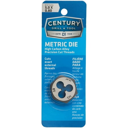 UPC: 0081838976064 | Century Drill & Tool 97606 Die Metric Hexagon – 5.0 x 0.80 mm