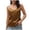 tank 7#Brown, variant on oqasdz Women's Tank Tops V Neck Thin Adjustable Straps Loose Comfortable Solid Color Camisole Lightweight Casual Outdoor