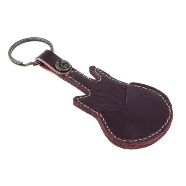 Bunblic 2x Keychain Bag Guitar Pick Holder Plectrum Bag Case for String Instrument Pick