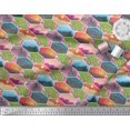 thumbnail image 3 of Soimoi Poly Georgette Fabric Floral & Geometric Patchwork Print Fabric by Yard 42 Inch Wide, 3 of 3