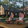 thumbnail image 2 of Wildridge Classic Adirondack Rocking Chair, Cherrywood - Outdoor Weather Resistant HDPE Rocking Chair for Patio, Deck, Fire Pit, 2 of 4