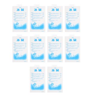 Tebru Freezer Gel Pack, 10pcs Reusable Ice Packs Gel Cooling Bags