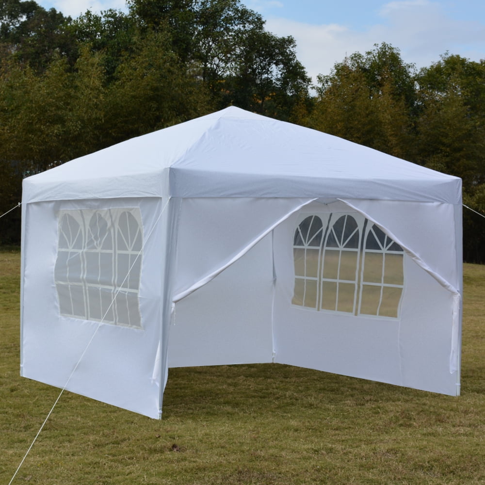 Kadyn Wedding Party Tent, 10' x 10' Practical Waterproof Right-angle Folding Tent with 2 doors and 2 windows, Camping Tent for Wedding, White Kadyn Wedding Party Tent, 10' x 10' Practical Waterproof Right-angle Folding Tent with 2 doors and 2 windows, Camping Tent for Wedding, White