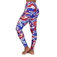 thumbnail image 3 of Red White Blue Patriotic High Waisted Yoga Leggings, 3 of 4