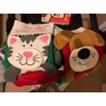 thumbnail image 3 of Medias navideñas para gatos, medias grandes para entregar perros y gatos con bolsillo frontal adicional para decoraciones navideñas navideñas (gato), 3 of 7