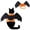 Purple, Black, Orange, variant on Cute Pet Clothes Cats Puppy Dogs Cosplay Clothing Black Bat Wing Halloween Party For Pet Decoration Clothes Plush Cute Adjustable For Small Medium Dogs Cats