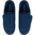 thumbnail image 2 of Silverts Men Extra Extra Wide Slippers, 14, Navy, 2 of 2
