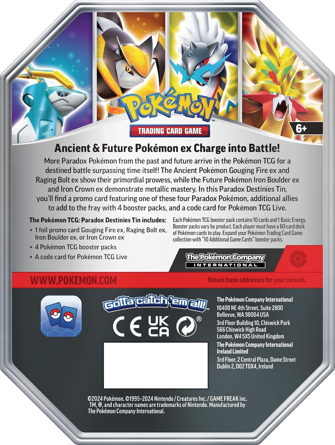 pokmon paradox destinies tin card list Pokemon TCG : Toys & Games and a code card for Pokmon TCG Live. Pokmon TCG: Paradox Destinies Tin
