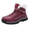 thumbnail image 5 of Oyedens Women's Men's Winter Snow Boots for Cold Weather Lined Thermal Non Slip Ankle Booties, 5 of 6
