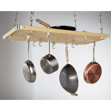 Concept Housewares Rectangular Ceiling Mounted Pot Rack