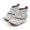 White, variant on Xijirk Striped Rib Knit Lined Baby Ankle Booties Fold Over Pull Tab Warm Flexible Non Indoor Walking Shoes Pink,12-18 Months