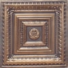 Brilliance Antique Bronze Black PVC Ceiling Tiles for Drop in Grid System (10 pack)