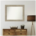 thumbnail image 5 of Amanti Art Custom Wall and Bathroom Mirror (34 x 40 in.), Trellis Silver Frame, 5 of 7