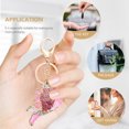 thumbnail image 4 of Miangastore Purse Handbag Pendant Pink Fish Model Key Ring 1Set 5.1x2.0in, 4 of 8