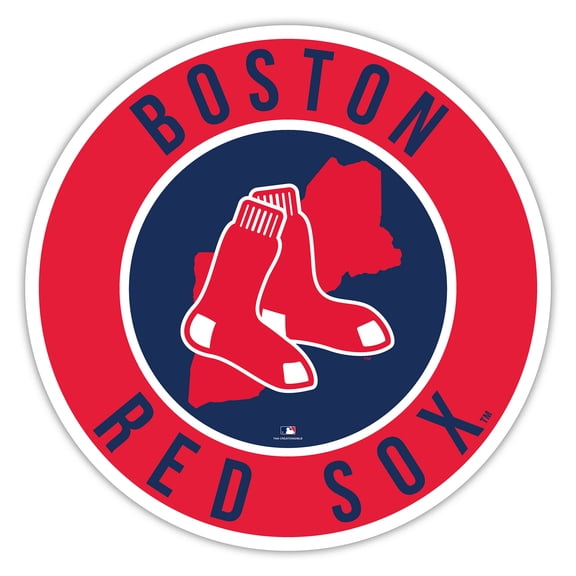 Boston Red Sox 15" State Circle Sign
