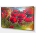 thumbnail image 2 of Fleurs de Coquelicot Rouges Épaisses - Impression sur Toile Florale, 2 of 3