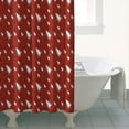 thumbnail image 4 of Red Christmas Tree Pattern Shower Curtain 36"x72" ,Bathroom Decorative Shower Curtains Set with 12 Hooks,Modern Waterproof Washable Shower Curtain, 4 of 6