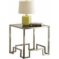 thumbnail image 2 of 24" X 24" X 24" Champagne and Clear Glass End Table, 2 of 2