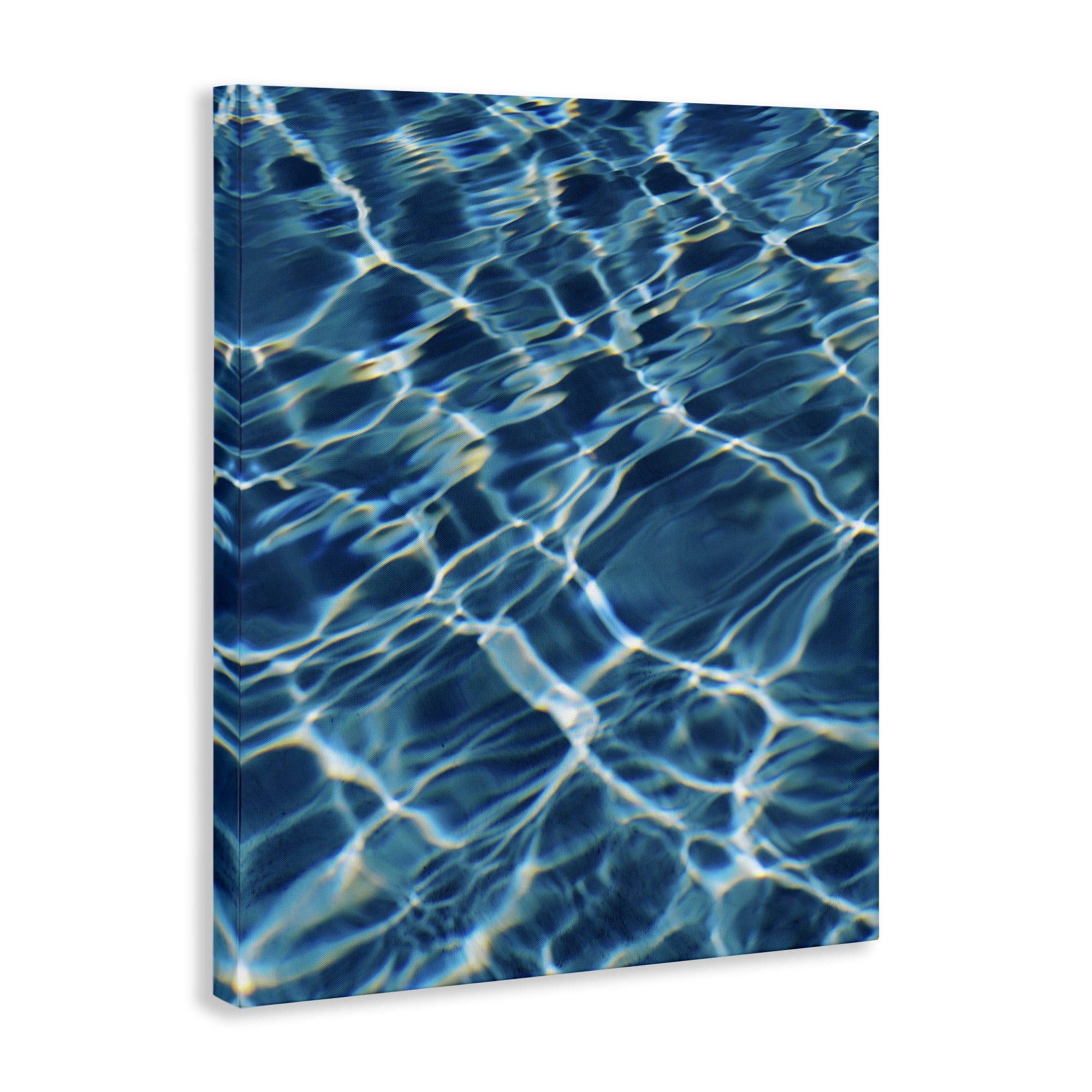 Stupell Industries Summer Pool Ripples Abstract Painting Gallery Wrapped Canvas Art Print Wall Art, 24 x 30