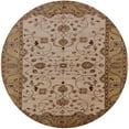 thumbnail image 1 of Ahgly Company Indoor Round Mid-Century Modern Light Copper Gold Oriental Area Rugs, 3' Round, 1 of 6