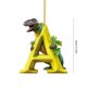 thumbnail image 3 of Adorno navideño de dinosaurio personalizado (liquidación), 26 letras colgantes, adornos de plástico con iniciales para árbol de Navidad 2023 con cuerda para colgar, regalo único, personalizado y, 3 of 3