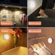 thumbnail image 5 of 3pack Led Motion Sensor Lights Indoor, Closet Lights, Battery Operated Night Light, Wireless Wall Lamp For Stairs, Hallway, Garage, Entryway (cool Whi, 5 of 5