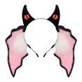 thumbnail image 1 of Diadema con orejas de diablo, accesorio para disfraz de Halloween, diadema con orejas para la noche de carnaval Negro Rosa, 1 of 9