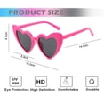 thumbnail image 2 of 3 Pcs Lunettes de Soleil en Forme de Cœur pour Femmes Lunettes de Soleil Rétro Tendance Il de Chat Idée Cadeau Lunettes Tendance pour Femmes Esthétique, 2 of 6