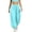 Mint Green, variant on cocolona Womens Casual Loose High Waist Harem Pants Solid Color Elastic Waist Drawstring Travel Yoga Pants