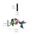 thumbnail image 3 of Metal Yard Art Outdoor and Garden Hummingbird Decor Metal Garden Fence Outdoor Metal Art Garden Decorations Outdoor for Yard Backyard Lawn Patio, 3 of 8
