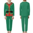 thumbnail image 2 of Renewold Leisure Long Sleeve PJ Top & Pants Set Elf Loungewear Elastic Athletic Clothing for 11-12Y Teen Boys 2 Packs Soft Sleepwear Outfits Pajama,Christmas Day, 2 of 5