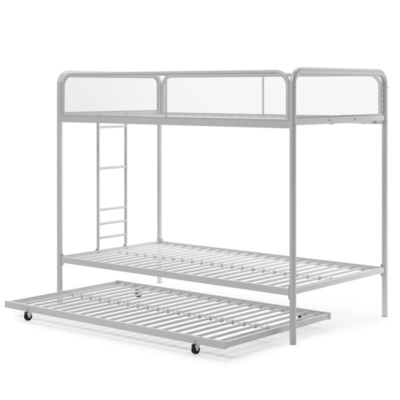 DHP Metal Bunk Bed Twin, White