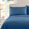 thumbnail image 3 of Sweet Home Collection RV Queen 6-Piece Bed Sheet Set Denim, 3 of 5