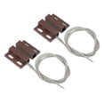 thumbnail image 1 of Unique Bargains Magnetic Reed Switch, 2 Pack NO Wired Magnetic Contact Switch, Brown, 1 of 5