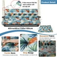 thumbnail image 4 of Porch Swing Cushion Thicken 4", 71" Swing Cushions 2-3 Seater Replacement, Waterproof Bench Cushions with Backrest, Anti-Fading Patio Swing Chair Pads for Outdoor Garden Furniture, 4 of 7