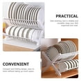 thumbnail image 5 of 1 Set Dish Drainer Drying Rack with Bowl Holder and Drip Tray Tableware Drying Station, 5 of 6