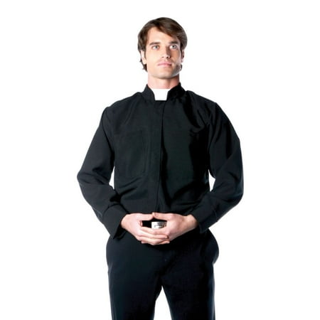 Priest Shirt Men's Adult Halloween Costume - One Size Up to 44