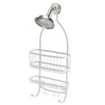 thumbnail image 3 of iDesign Metal Extra-Wide Hanging Shower Caddy, The York Collection, 10" x 4" x 22", Pearl White, 3 of 7