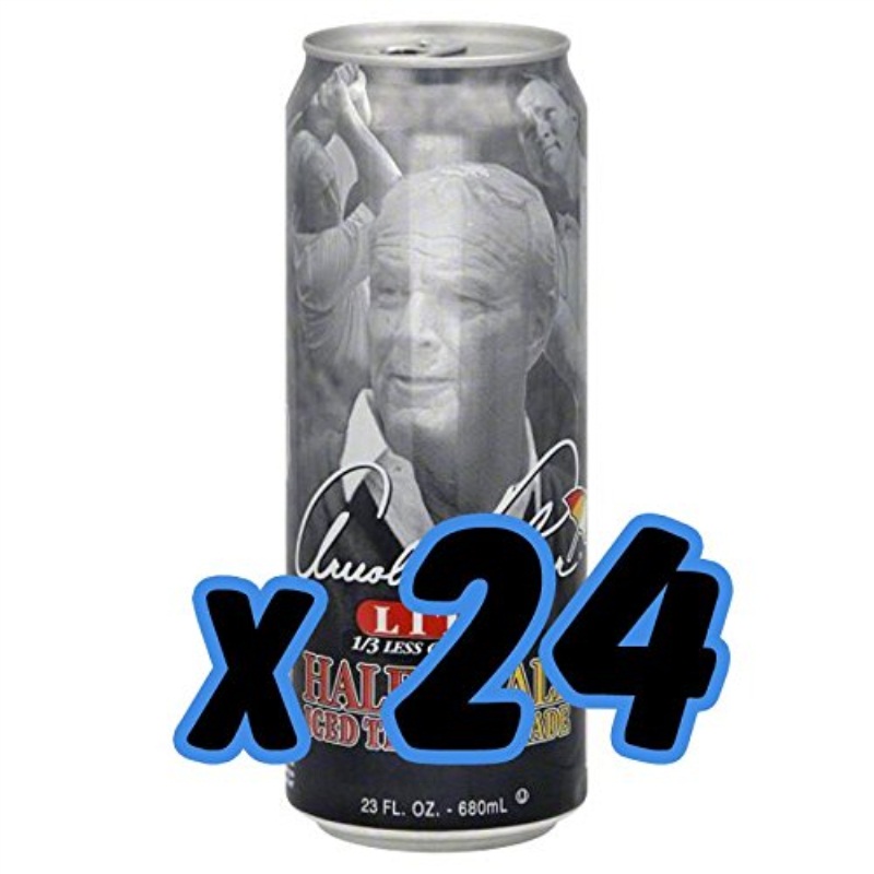 Arnold Palmer Lite Half and Half Iced Tea Lemonade 23Ounce Cans Pack of 24