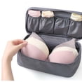 thumbnail image 3 of Toystoory Organizador de embalaje para mujer y niña, bolsa de almacenamiento de ropa interior, bolsa de lencería de viaje, organizador de Almacenamiento y organización del hogar Gris, 3 of 6