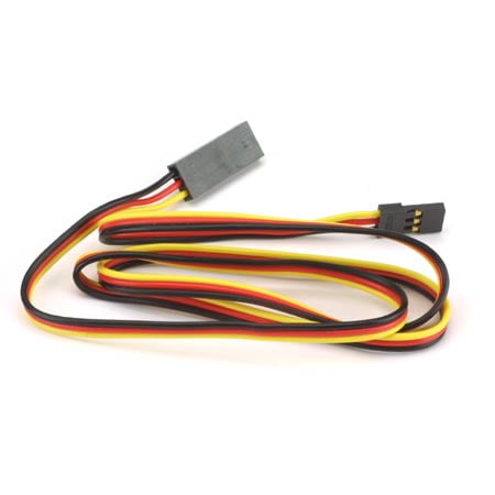 Hitec RCD Inc Servo Extension 24 Heavy-Duty JR/S HRC54605S Switches Servo wires & Extensions