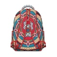 thumbnail image 3 of Mantra Print Boho Backpack&nbsp;- Trendy & Roomy Laptop Bag for School & Study, Durable Waterproof Backpack, Great Gift for College Students, 3 of 6