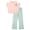 Blush pink / soft aqua, variant on Bluey Coco Toddler Girls T-Shirt and Leggings Outfit Set White / Blue 3T