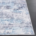 thumbnail image 3 of SAFAVIEH Santa Monica Norbert Abstract Polyester Runner Rug, Ivory/Blue, 2'6" x 8', 3 of 7