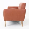 thumbnail image 3 of GDF Studio Sofa, Burnt Orange Wood, 3 of 9
